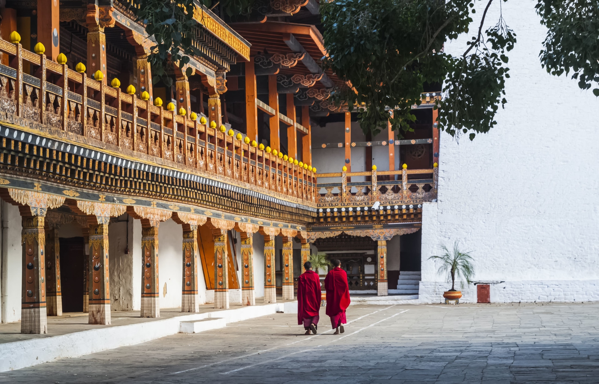 Monastere à Punakha, Bhoutan