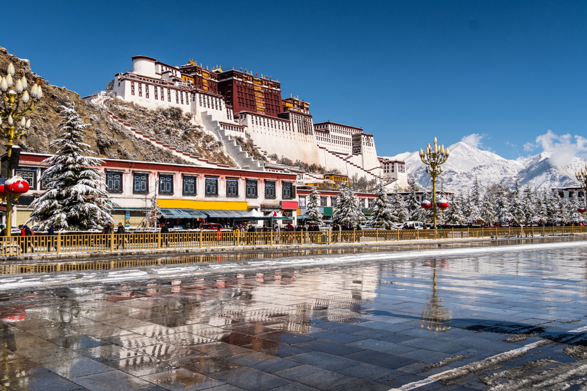 Reflets d'hiver à Lhassa, Tibet