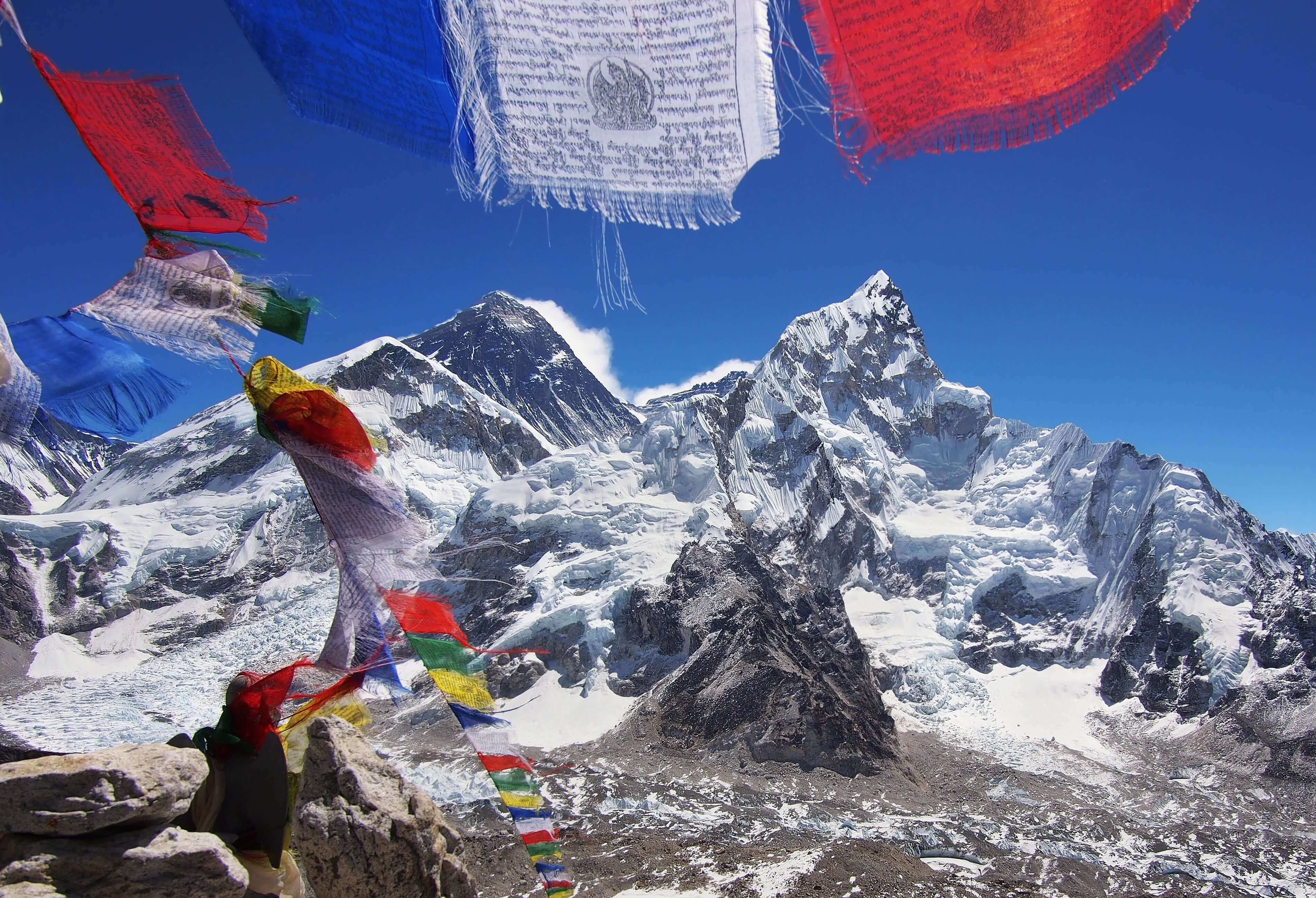 Le Mont Everest, Népal, Himalaya.