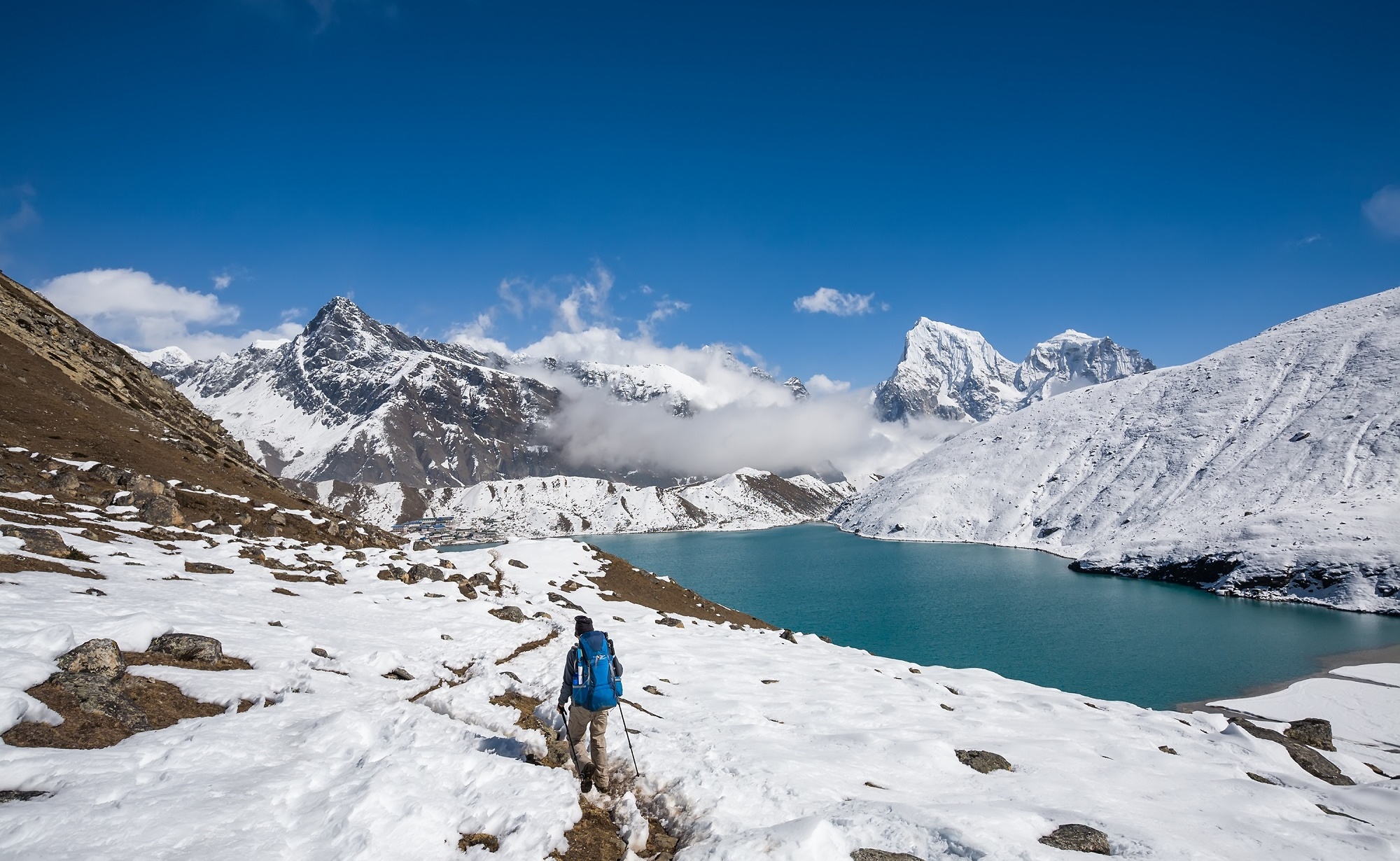 Trek le long du lac Gokyo, région de l'Everest, Népal