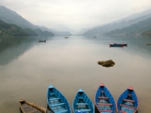 Barques du lac Phewa, Pokhara