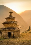 Lever de soleil au Dolpo, Népal