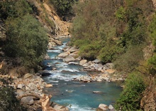 La rivière Langtang Khola