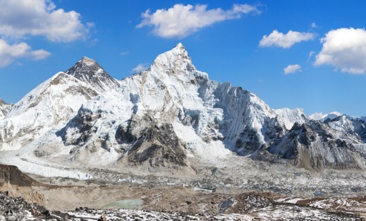 Vue sur l'Everest depuis le Kala Patthar, vallée du Khumbu, Népal