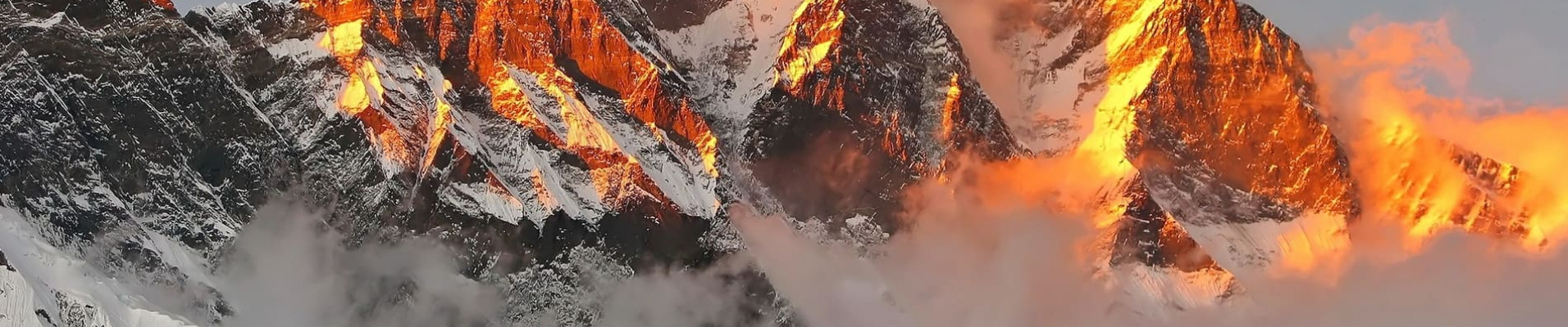 Coucher de soleil sur l'Himalaya