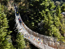 Pont suspendu vers Namche Bazaar