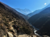 Chemin vers Pangboche